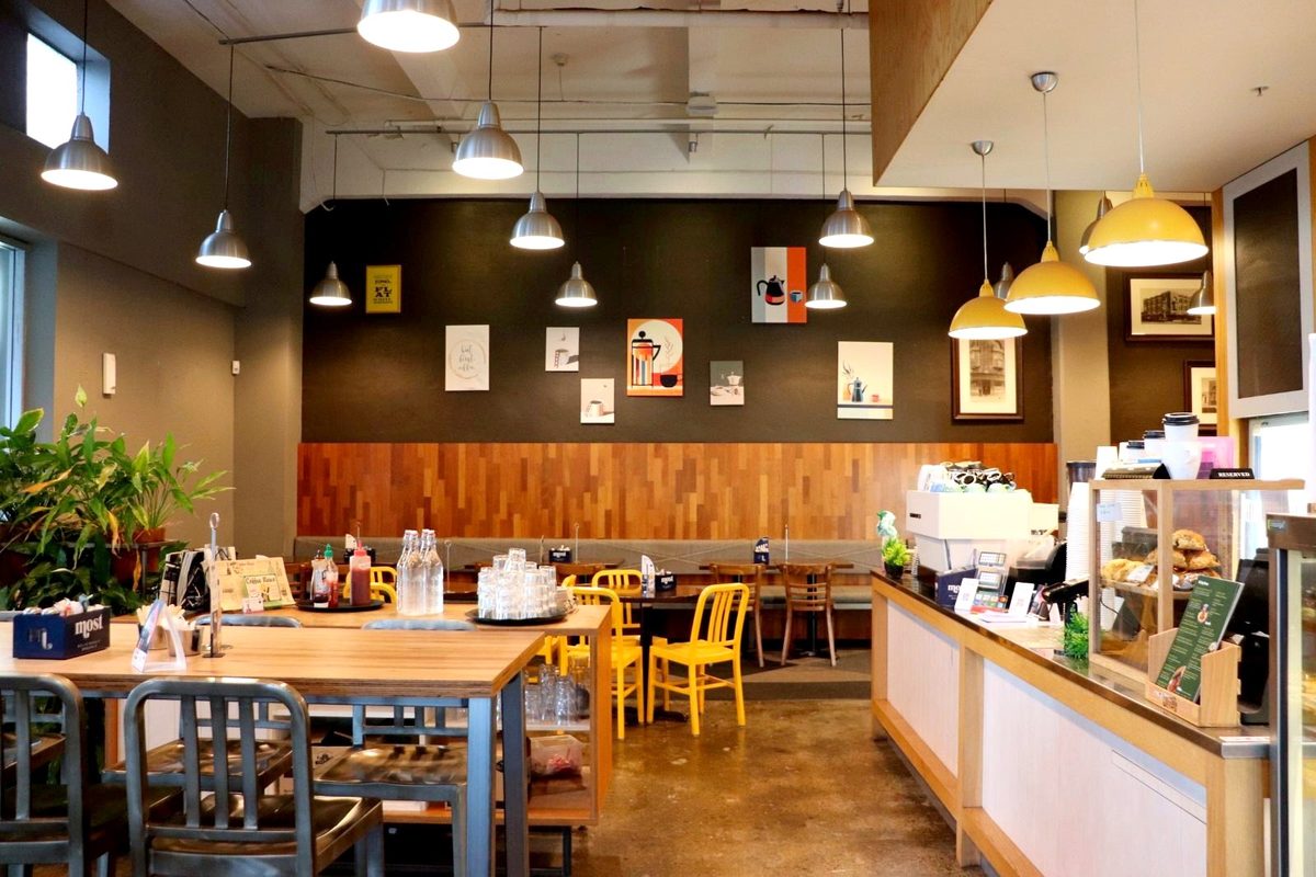 Urban Core Cafe — interior of the space to book in Hamilton Central