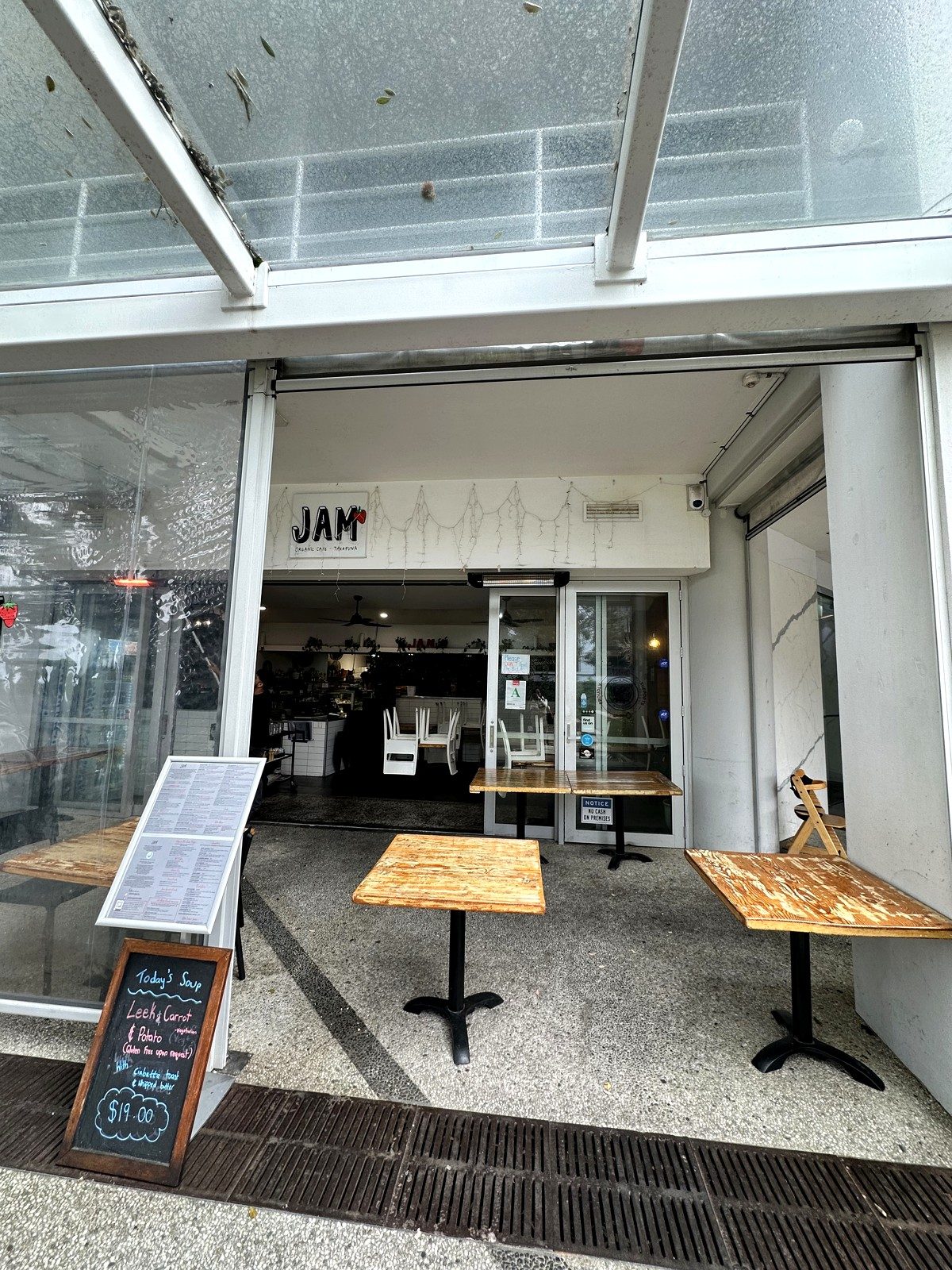 Jam Organic Cafe — interior of the space to book in Takapuna