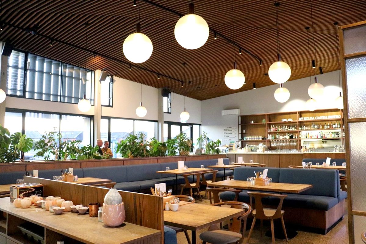 St Kilda Cafe & Bistro — interior of the space to book in St Kilda